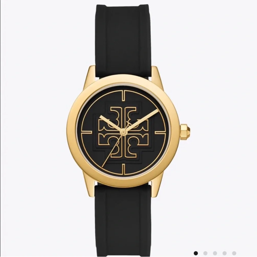 Tory burch Black and Gold GiGi silicone watch, women - Picture 5 of 5